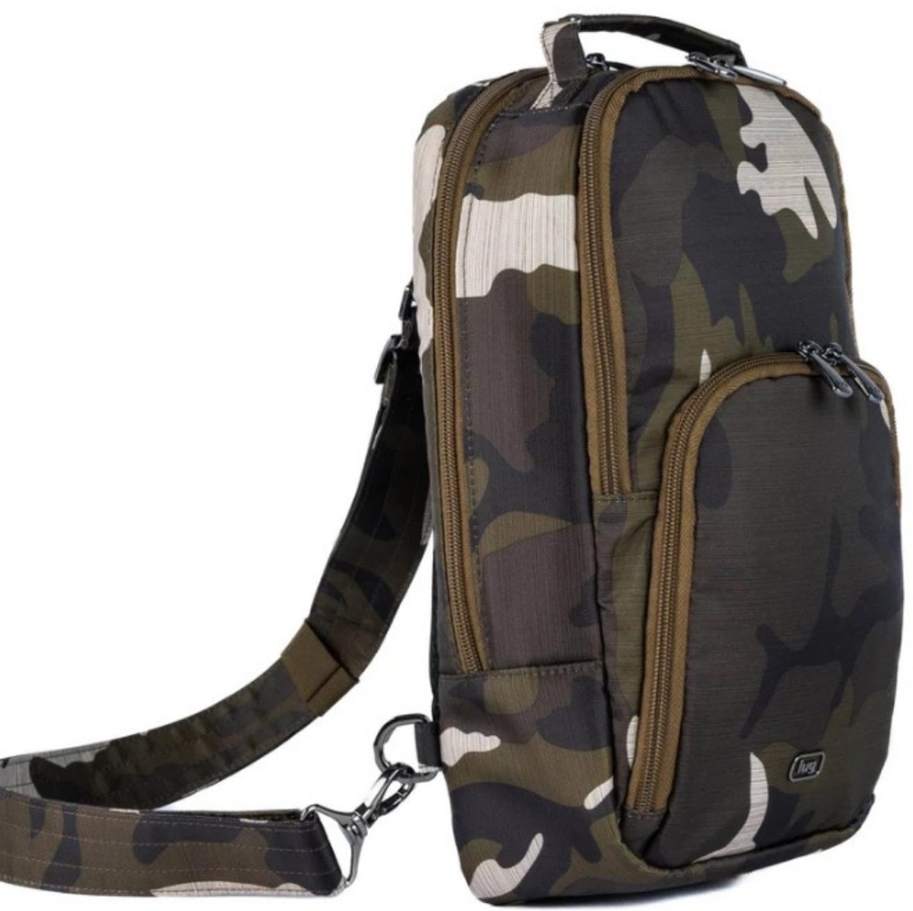 LUG Starboard Brushed Sling Bag - Brushed Camo Olive - Picture 2 of 12